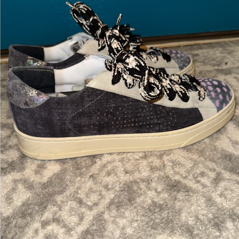 P448 Black and Gray Sneakers